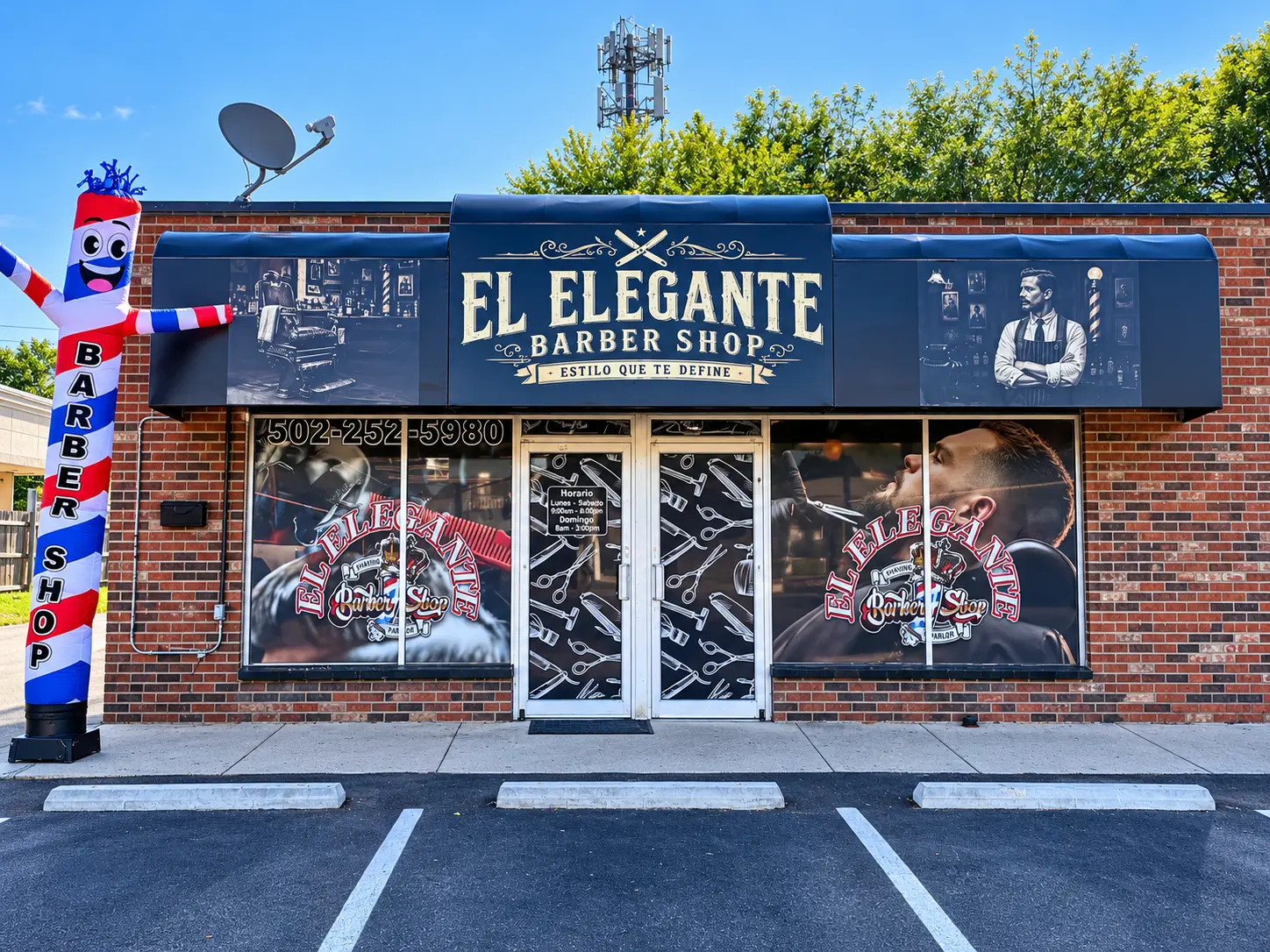 Fachada de El Elegante Barber Shop